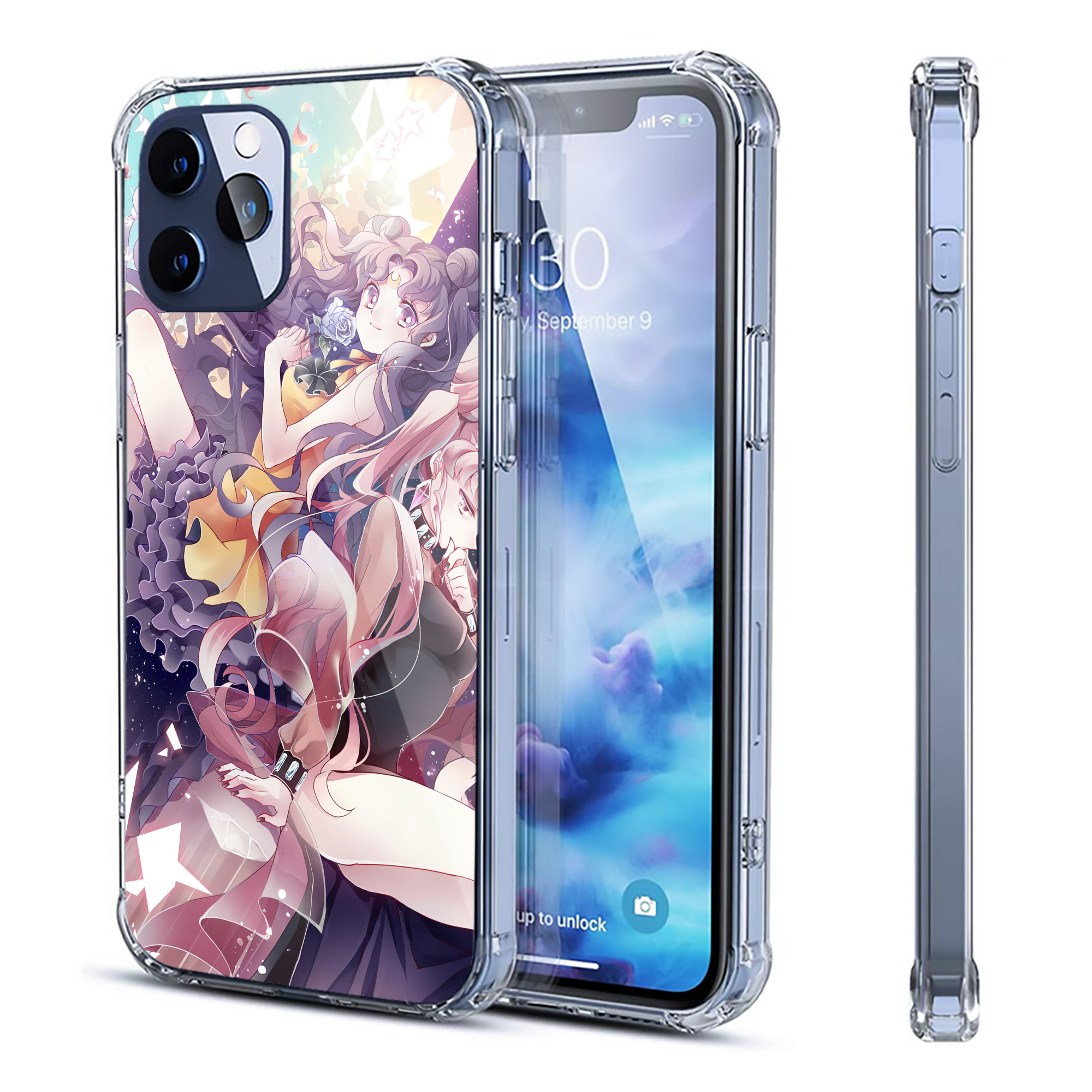 （画像用） 美少女戦士セーラームーン Sailor Moon 【iPhone 12シリーズ対応】透明スマホケース（クリアソフトケース）